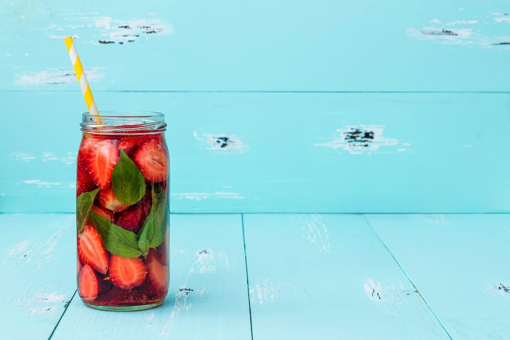 Erdbeer-Ingwer-Wasser