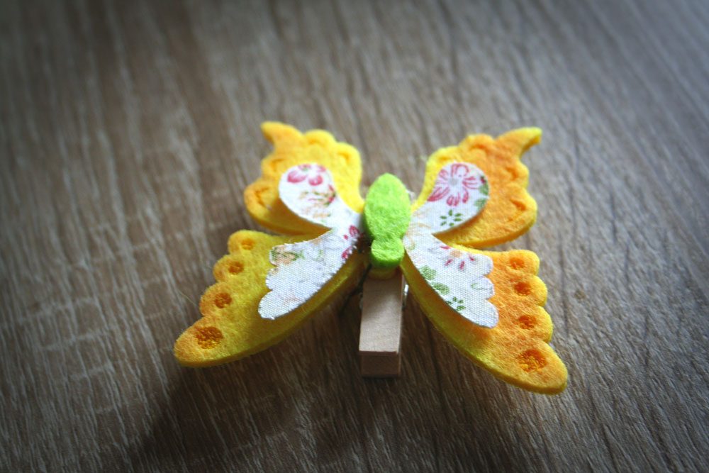Wäscheklammer-Schmetterling
