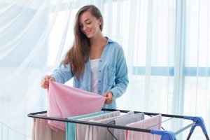 Wäsche in der Wohnung trocknen